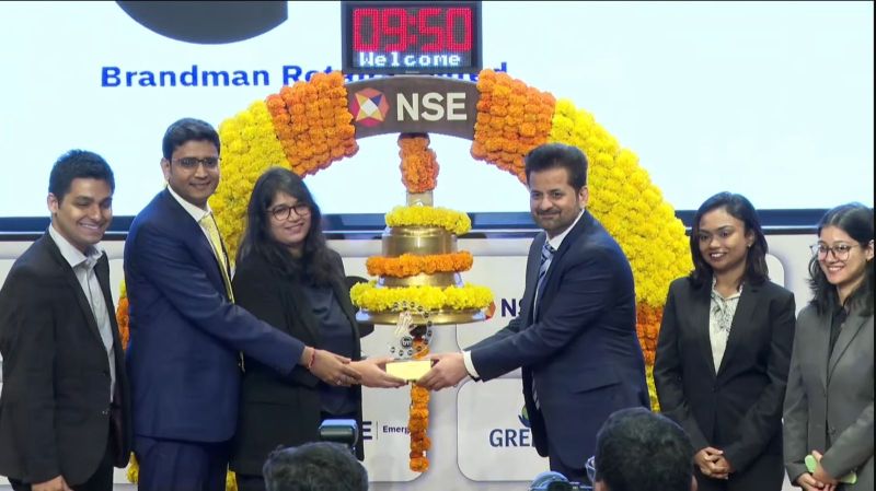 Brandman Retail Ltd Limited rang the bell at the National Stock Exchange (NSE India) today to mark their listing.